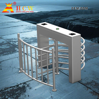 HCW Bidirectional Half Height Turnstile Gate Swipe Card  Access Control Device Waist-High Security For Gym