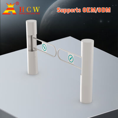 HCW Stainless Steel Barrier Turnstile Gate with Adjustable Channel Width (600-1250mm) and 5 Million Cycle Lifespan for High Traffic Areas