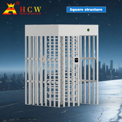 HCW Full Height Turnstile Security Gate with 600mm Channel Width RS232/RS485 Communication and ISO 9001/CE Certification