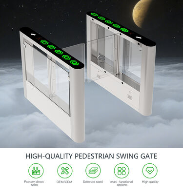 AC220V Power Supply Swing Barrier Turnstile with 1400*140*990 mm Size and 55 KG Weight for Secure Entry