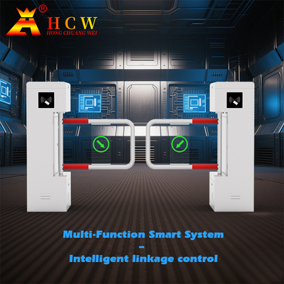 HCW RFID/IC Entrance Waist Height Turnstile Fingerprint Swing Barrier Gate Entrance