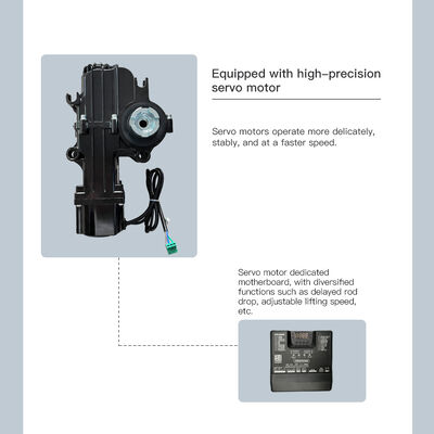 HCW Parking Barrier Gate with Adjustable Operation Speeds Cold-Rolled Steel Chassis and Aluminum/Foam Arms for Enhanced Security