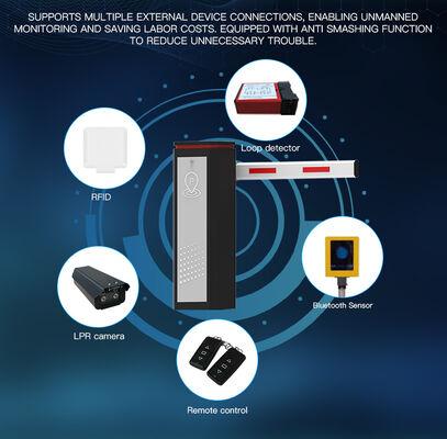 HCW Parking Barrier Gate with 3 Million Cycles Lifespan 1 Year Warranty and 340*240*990mm Size for Vehicle Access Control