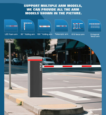 HCW Parking Barrier Gate with Cold Rolled Plate Adjustable Speed and All-Weather Reliability for Durable Access Control